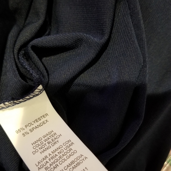 Ambiance Womens Relaxed Fit Jumpsuit Navy Blue L - Picture 5 of 5